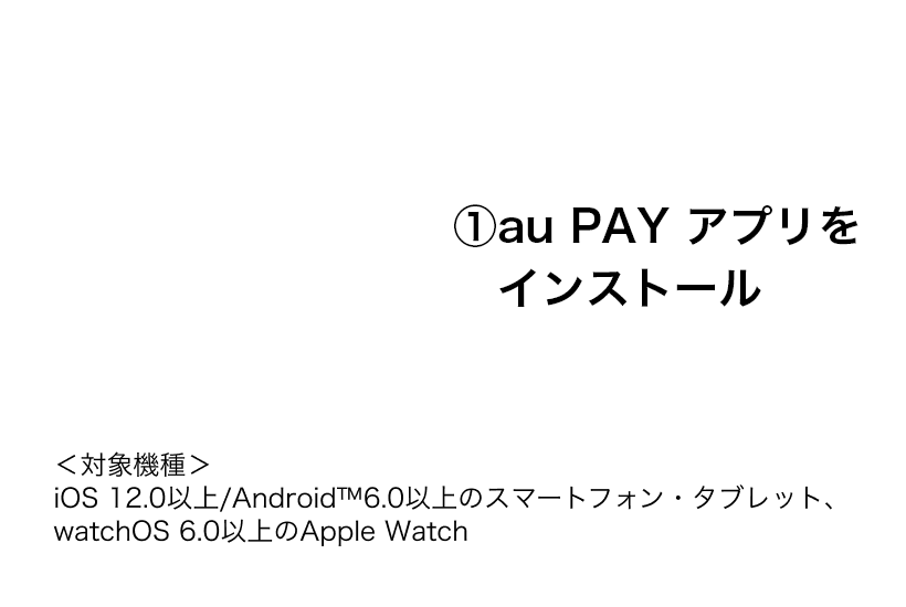 （１）au PAY アプリをインストール